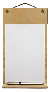 Undecorated - Straight Top Notepad Holder